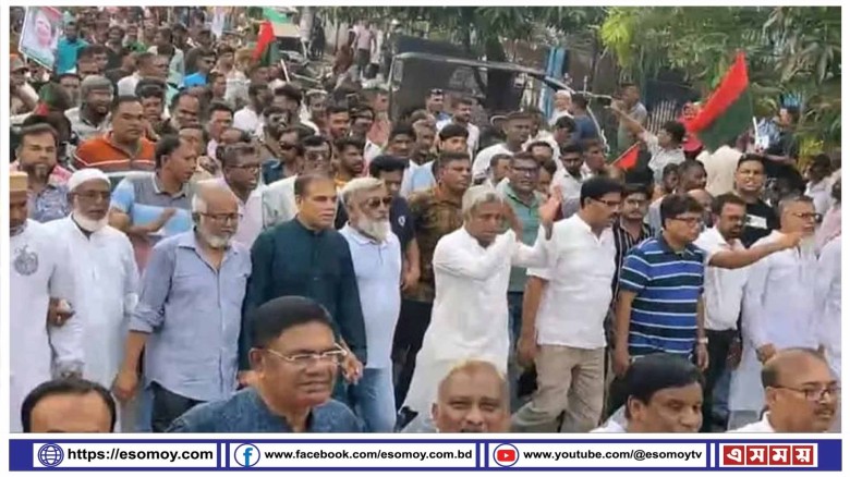 যশোরে ছাত্র-জনতার গণঅভ্যুত্থানের বর্ষপূর্তিতে বিএনপির বিজয়  