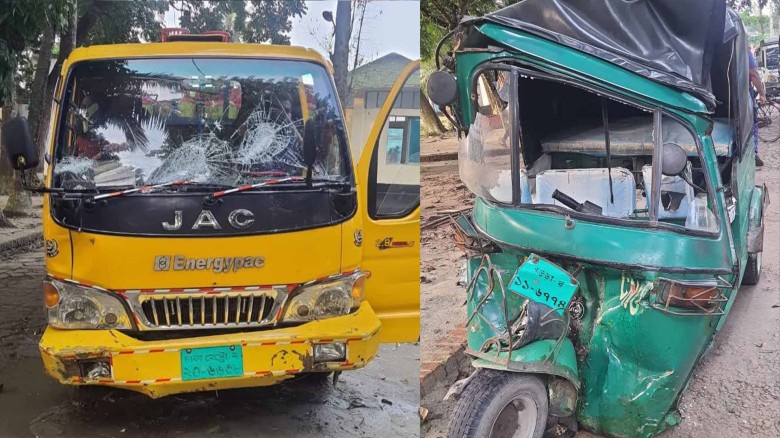 বগুড়া গাবতলীতে ট্রাক-সিএনজির সংঘর্ষে নিহত ১, আহত ৮।...