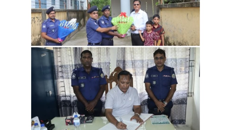 পুলিশ সুপারের বৈঠাকাটা পুলিশ তদন্ত কেন্দ্র পরিদর্শন...