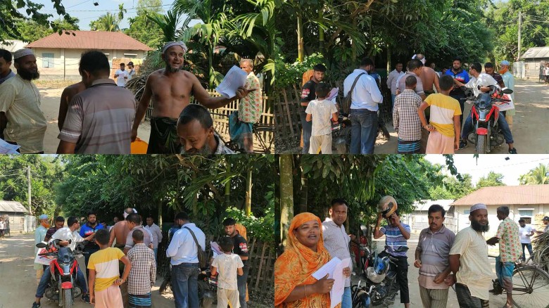 কাগজ না থাকলেও প্রভাব খাটিয়ে ঠাকুরগাঁওয়ে অন্যের জমি দখল