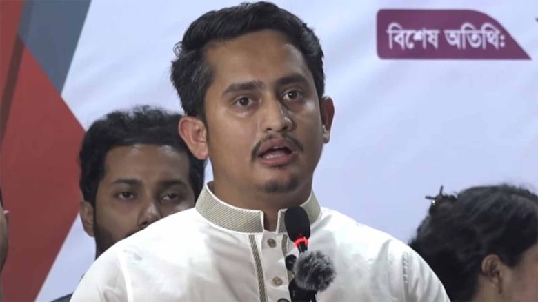 এনসিপি ৪৬ নম্বর রাজনৈতিক দল হতে আসে নাই: সারজিস আলম