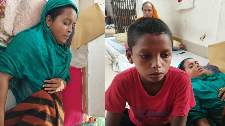 নড়াইলে পুনরায় যৌতুক নিতে শান্তা খানমকে পিটিয়ে আহত করেছে স্